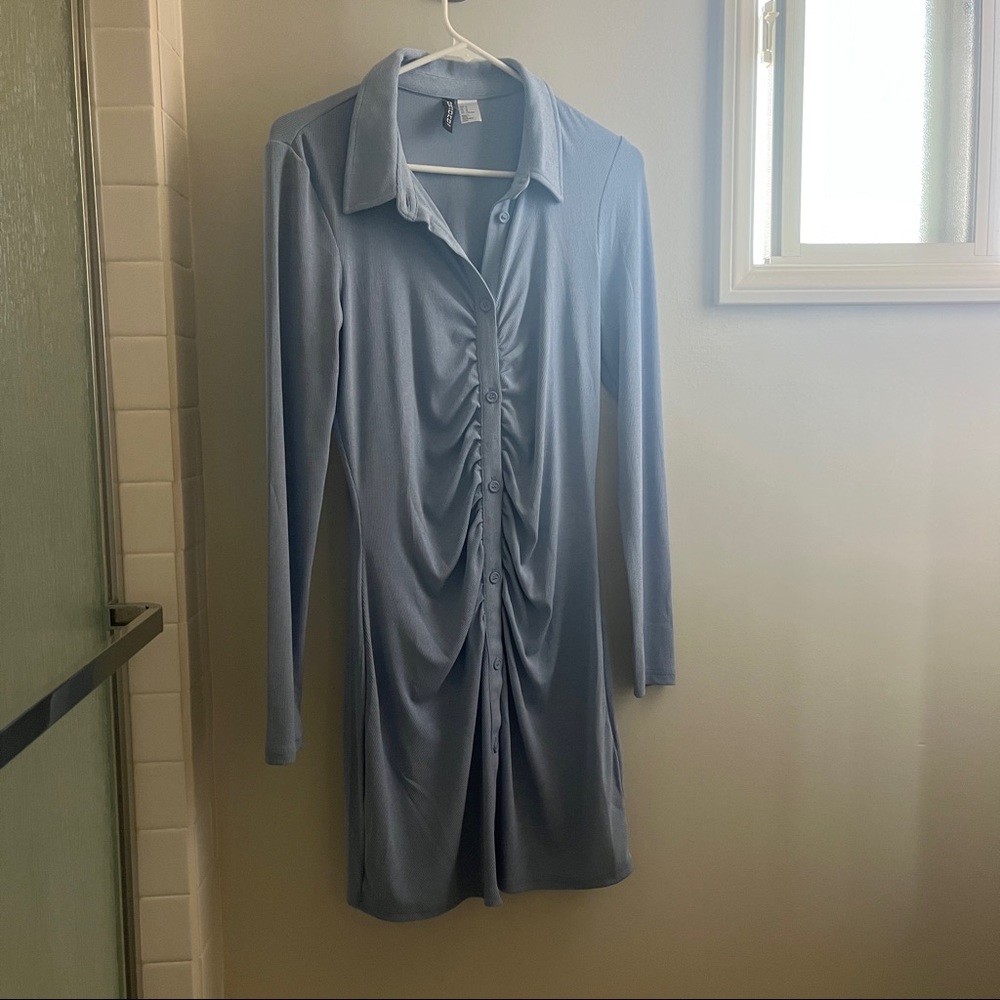 H&M Blue MIDI Dress - Picture 3 of 4